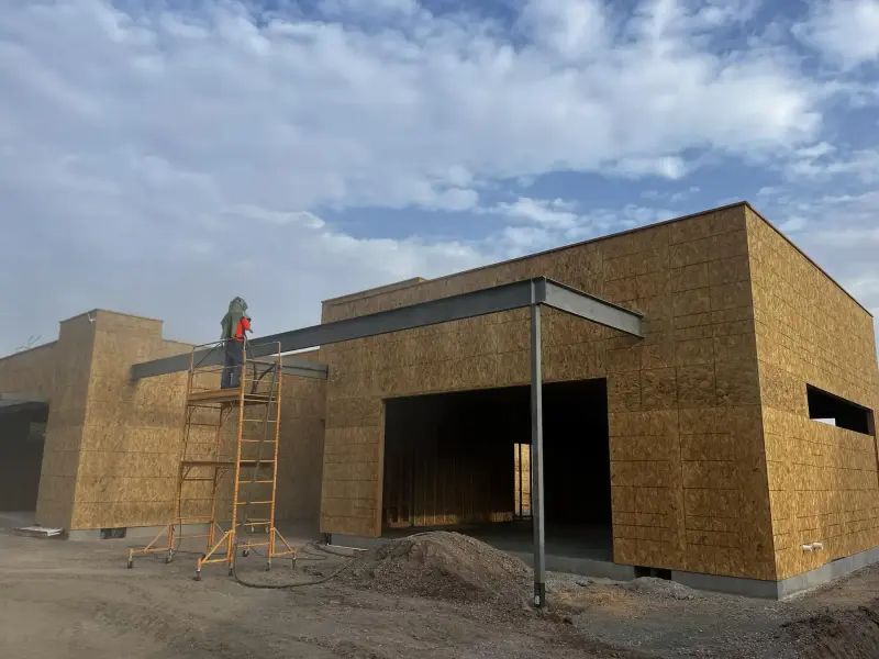 Professional sandblasting work